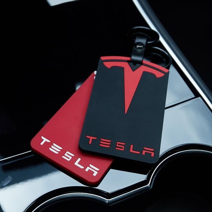 Coque clé,Porte-cartes en Silicone pour Tesla modèle 3, nouveau