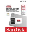 SanDisk Ultra 256 Go, Carte microSDXC UHS-I pour Chromebook avec adaptateur SD et jusqu'à 120 Mo/s en vitesse de transfert-3