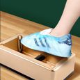 TD® film de chaussures portable surchaussures maison couvre-chaussures automatique antidérapant interieur main libre chausson femme-3
