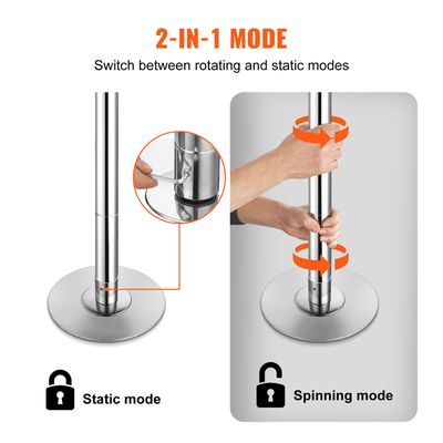Yuehuuroom® Barre Pole Dance pour les débutants Taille Ajustable