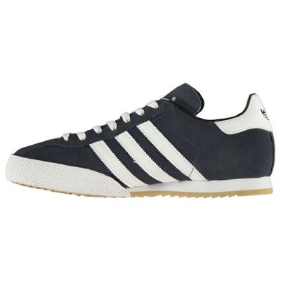 adidas originals baskets en daim samba super homme bleu marine