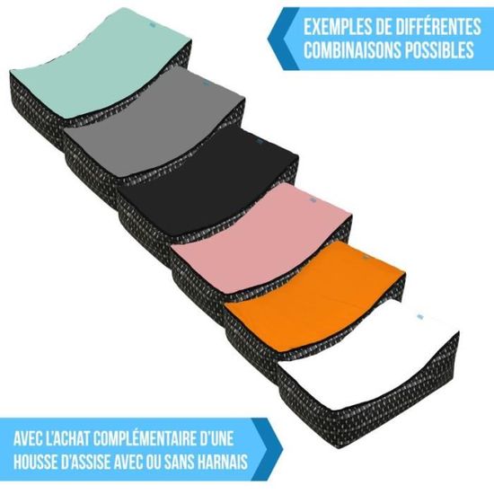 Transat Pouf Bebe Avec 2 Poches De Rangement Poignee De Transport Et 2 Assises Happy Cdiscount Puericulture Eveil Bebe