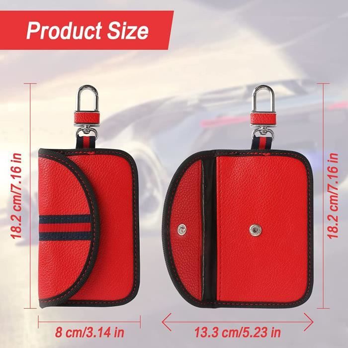 2 Pcs Signal Blocage Faraday Pochette Sac,Pochettes Blocage Signal pour Clé  Voiture,Protection Antivol Anti Piratage. - Cdiscount Auto