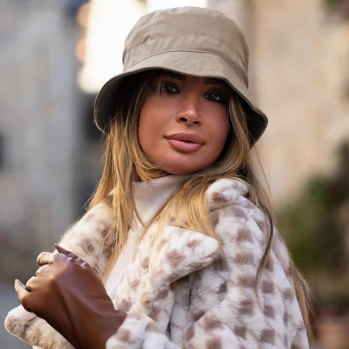 Chapeau De Pluie Femme Double Face Chapeau P cheur R versible