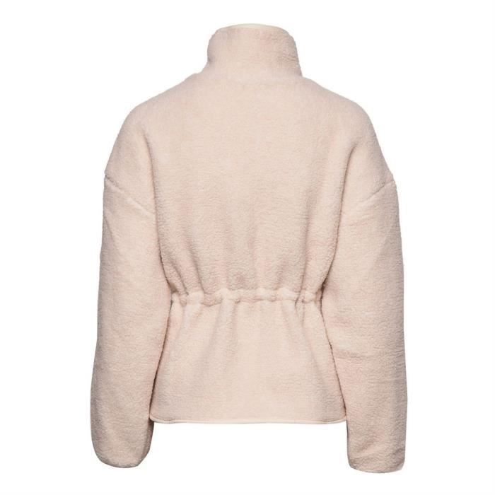 Veste Femme FILA Hajar Sherpa Fausse Fourrure Beige Gris Gris Cdiscount Pret a Porter
