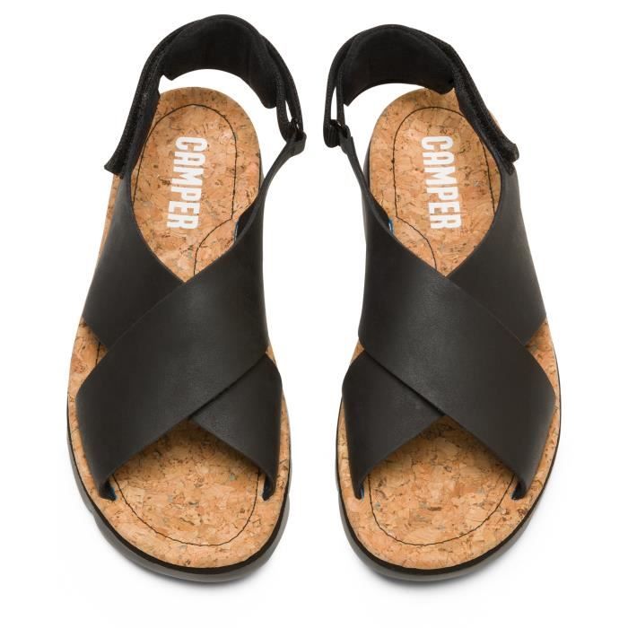 Sandales noires pour femme CAMPER Oruga K200157-022 Semelle en