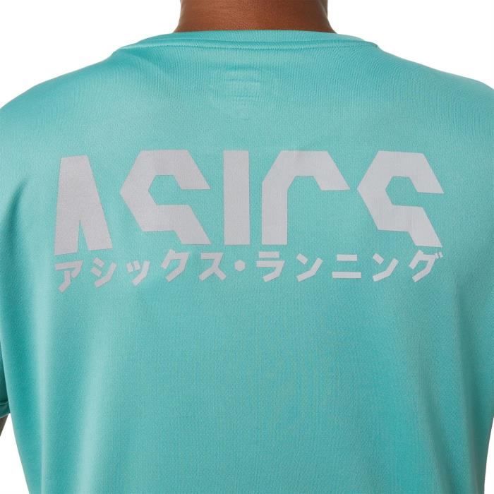 Asics t shirt femme verte sales