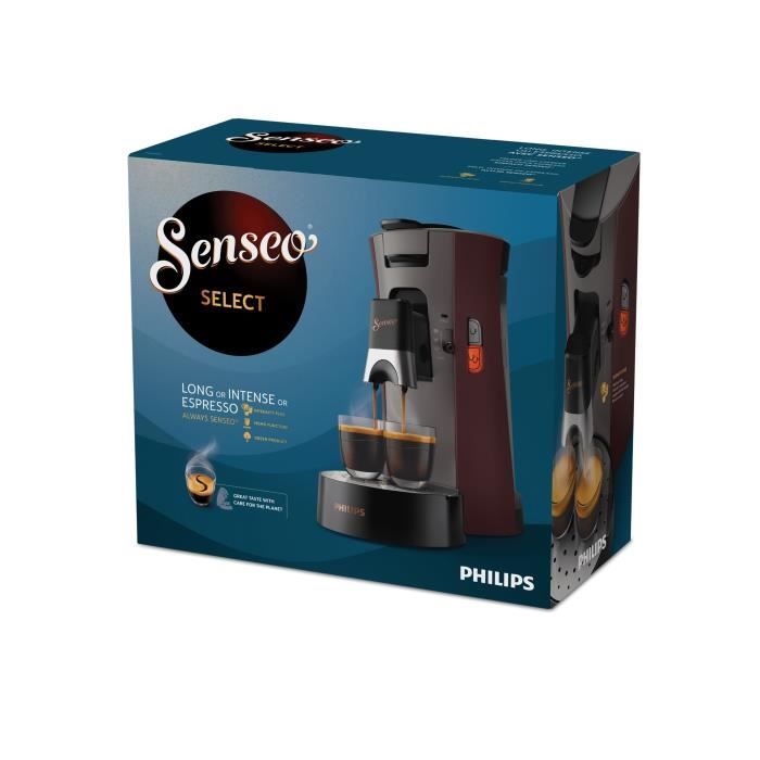 Philips SENSEO Original Plus Machine à Café à Dosettes, Crema Plus,  Sélecteur d'Intensité, Technologie Booster d'Arômes, Produit Vert, Noir  Intense (CSA210/61) : : Cuisine et maison