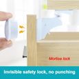 Serrure de sécurité magnétique Invisible pour armoire de Protection pour bébé, sans perçage, pour maison, pro-0