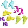 Barbie Shoe Pack - HBV29 - Ensemble de chaussures, talons, baskets pour poupée Barbie-0