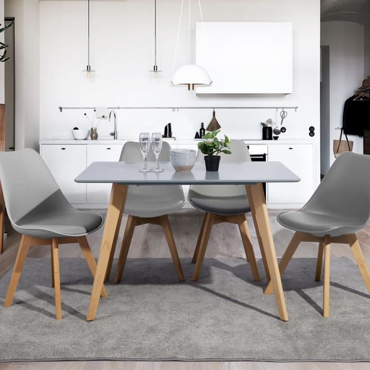 Table A Manger Carree 140x140 Bois Achat Vente Pas Cher