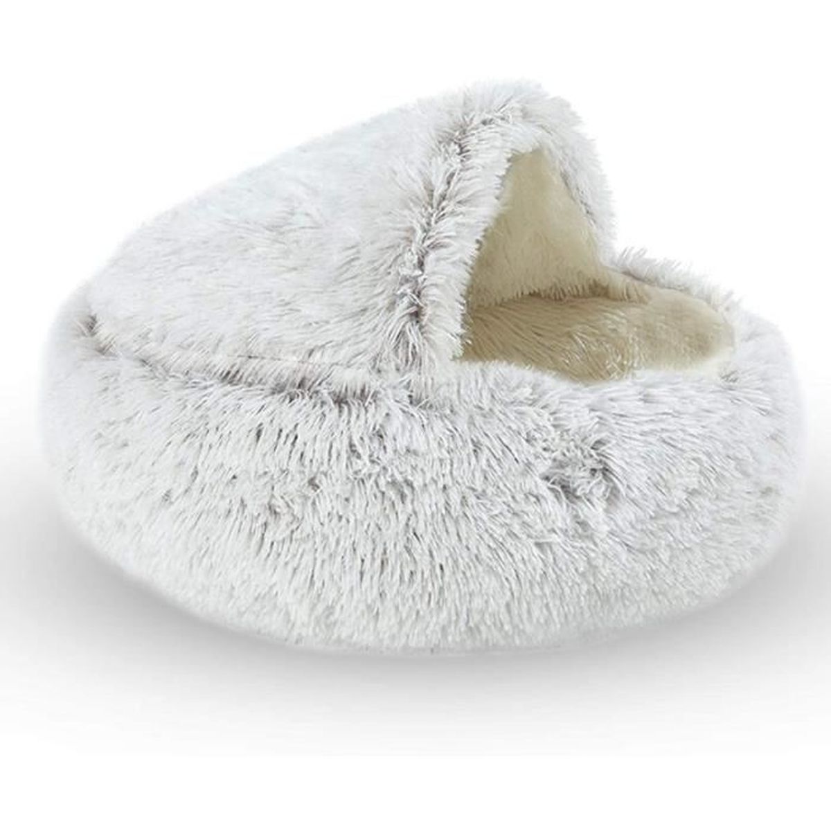 Lit Pour Chat Chien, 2 En 1 Couverture Pour Chien Chat Panier Pour Chat Nid De Chat Chien Maison Chat Confortable Chaud Ultra Doux Coussin Moelleux Pour Chaton Et Chiot Blanc Fei Yu 78772377