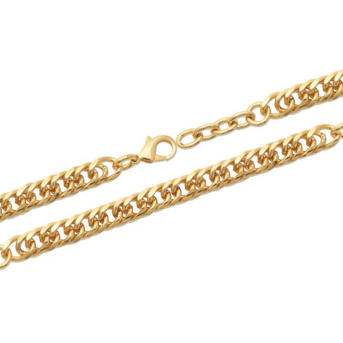 bracelet plaqué or grosse maille