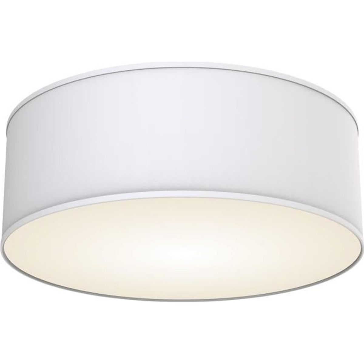 Plafonnier Rond Abat Jour Tissu Luminaire Plafond Lampe Salon