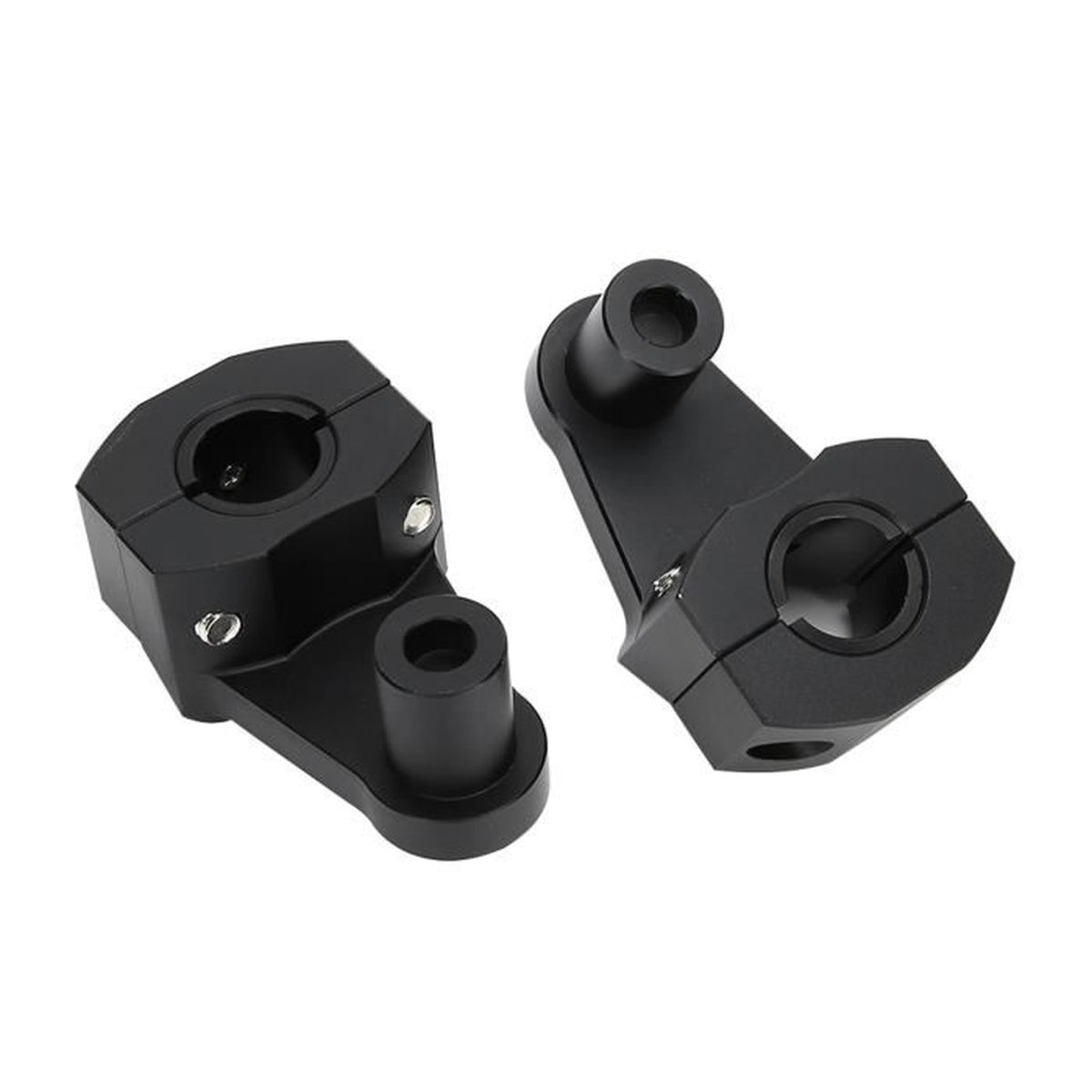 Supports De Montage Pour Phares Moto - Guidon Pince Aluminium Noir - Universel