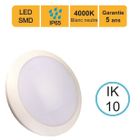 LUTECE Applique d'exterieur Hublot LED rond 16W (Equiv. 100W) 1200 LM blanc neutre (4000K) IP66 IK10