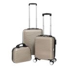 Lot de 2 Valises extensibles rigides + 30% de volume + Vanity - Lys Paris 323/3 - Rose Gold