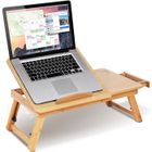 IAMS CHIEN Marqueune Table de lit pliable en bambou pour PC ordinateur portable tablette inclinable -PAI `390