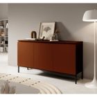 Selsey Bemmi - commode à trois portes - 150 cm - Rouge brique