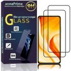 VCOMP® Pour Xiaomi Mi 11 Lite- Mi 11 Lite 5G 6.55": Lot - Pack de 2 Films de protection d'écran Verre Trempé Plein écran - NOIR