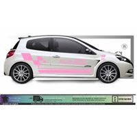 Renault Clio Cup - ROSE -Kit Complet  - Tuning Sticker Autocollant Graphic Decals