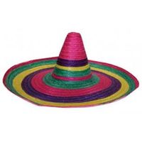 Sombrero mexicain L - Rouge - Adulte - Accessoire de déguisement