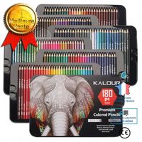 CONFO® Ensemble de peinture 180 couleurs ensemble de fournitures d'art professionnel crayon en métal huileux