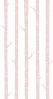 ESTAhome papier peint panoramique troncs de bouleau rose clair - 1,5 x 2,79 m - 158927