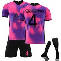 2021 Paris T-Shirt de l'équipe de Paris-SERGIO RAMOS-4, violet Maillot de Formation, équipe pour avec Chaussettes Et des Shorts