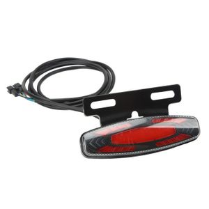 Feu Arrière de Vélo Électrique 36V-72V avec Clignotant et Porte-Bagages