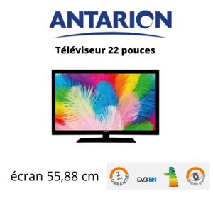 Téléviseur LED Antarion Télévision TV + LED 22' HD 12V/24V /220V 