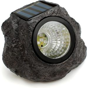 BALISE - BORNE SOLAIRE  Lampe d'extérieur en forme de roche avec panneau s