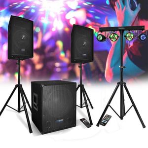 PACK SONO Pack SONO DJ complet Audio Club CLUB1512 - 2200W, 