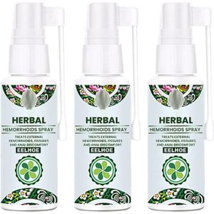 GOMMAGE CORPS Natural Herbal Hemorrhoids Spray 3pcs, Natural Fast Pain Relief Spray, Fast Relief of Hemorrhoids and Anal fissures