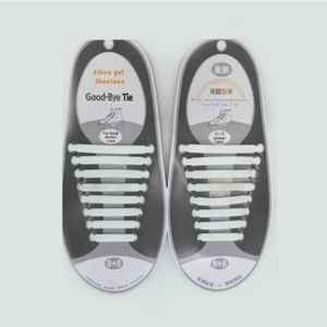 Facile de dentelle-carte 100% silicone lacets plats pour baskets/sneakers diverses couleurs 