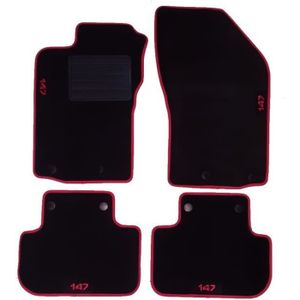 Décorations+ Tapis de Sol sur Mesure Alfa Romeo 33 Quatrefoil Tapis Voiture