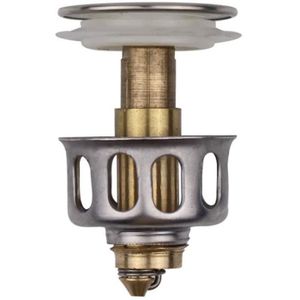 bouton poussoir avec ressort /à boulon en laiton 70 mm Bouchon de vidange pour lavabo de salle de bain lavabo chrom/é pour lavabo de salle de bain