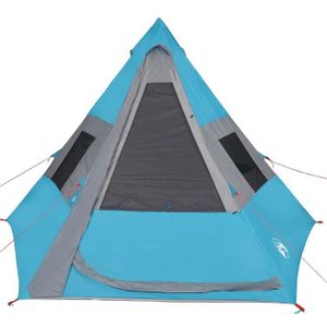 TENTE DE CAMPING Mothinessto-Tente de camping tipi 7 personnes bleu