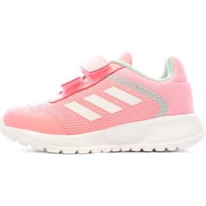 BASKET Baskets Fille Adidas Tensaur Run 2.0 Cf I - Rose et Blanc - Fermeture Scratch