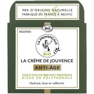 ANTI-ÂGE - ANTI-RIDE Crème visage de jouvence anti-âge LA PROVENCALE BIO - A l'huile d'olive AOC Provence - 50 ml
