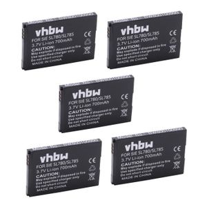 Batterie téléphone vhbw 5x Batteries compatible avec Bintec-Elmeg D14