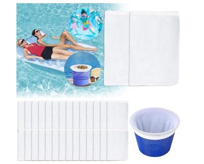 Chaussette Skimmer Piscine, 30 Pièce Pool Skimmer Socks, Chaussettes Skimmer Reutilisable pour Panier Skimmer, Prefiltre Skimmer Nylon Élastique pour Peuvent Emprisonner Pollen, Feuilles, Cheveux Chaussette Skimmer Piscine, 30 Pièce Pool Skimmer Socks, Chaussettes Skimmer Reutilisable pour Panier Skimmer, Prefiltre Skimmer Nylon Élastique pour Peuvent Emprisonner Pollen, Feuilles, Cheveux