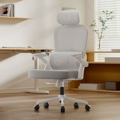 kenoko Fauteuil de Bureau Ergonomique avec Repose-Pieds Sakura | Chaise Bureau | Siège Réglable en Hauteur et Profondeur | Dossier Inclinable avec Support Lombaire | Accoudoirs 3D | Gris Clair kenoko Fauteuil de Bureau Ergonomique avec Repose-Pieds Sakura | Chaise Bureau | Siège Réglable en Hauteur et Profondeur | Dossier Inclinable avec Support Lombaire | Accoudoirs 3D | Gris Clair