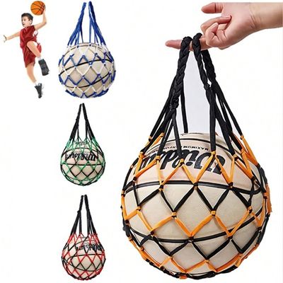 Lot De 4 Filets à Ballons IKOPFLN – Corde Polyester Résistante, 65 Cm, Fermeture Cordon – Pour Football, Basket, Volley – Transport Léger Et Pratique