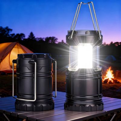 Lot De 4 Lampes Camping LED Rechargeables – Anti-moustiques, 3 Modes, étanches, à Crochet, Type C