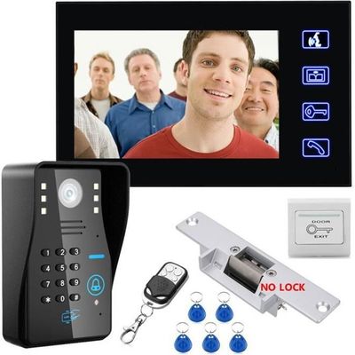 Kit Interphone Audio EMOS H1085 – Montage En Saillie, Design élégant – 1 Sonnette + 1 Téléphone