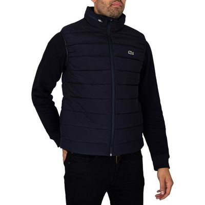 Lacoste Pour des hommes Veste sans manches a logo Noir Noir Cdiscount Pret a Porter