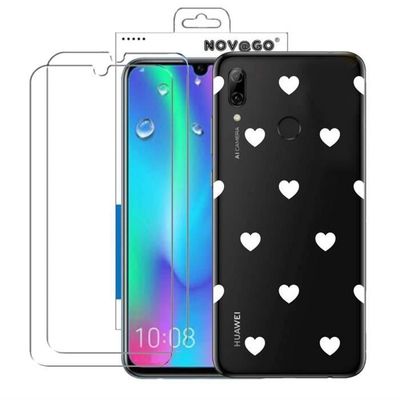 Pack Protection Huawei Honor 10 Lite - 2 Films Verre Trempé + Coque, Neuf