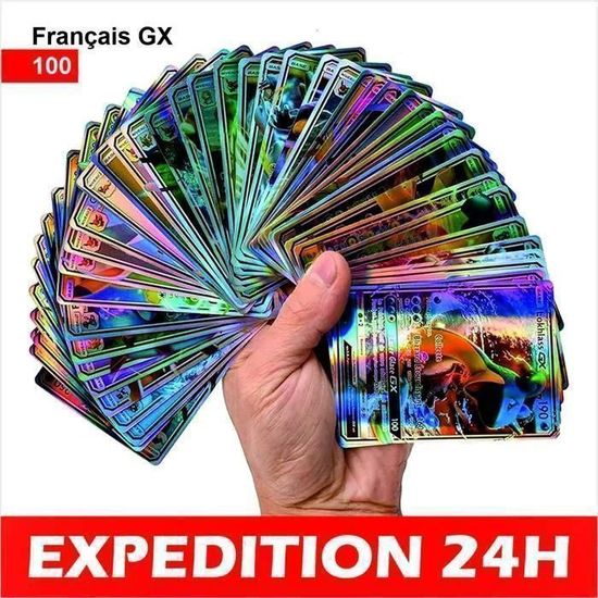 Lot 56 Cartes Officielles Françaises – 5 Brillantes + 1 Ultra Rare (V/EX), Sans Doublons Ni Énergies