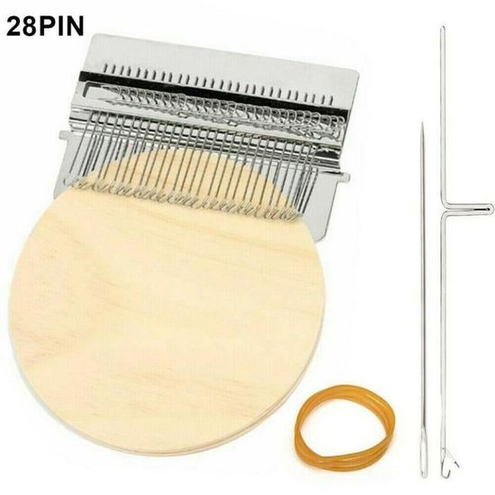 Métier à Tisser Speedweve Pour Réparation De Chaussettes – Kit De Darning Avec 28 Crochets, Pour Travaux Manuels